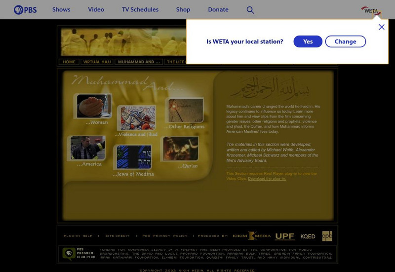 Pbs: Views and Ideas of Muhammad Website Pbs: Views and Ideas of Muhammad Website