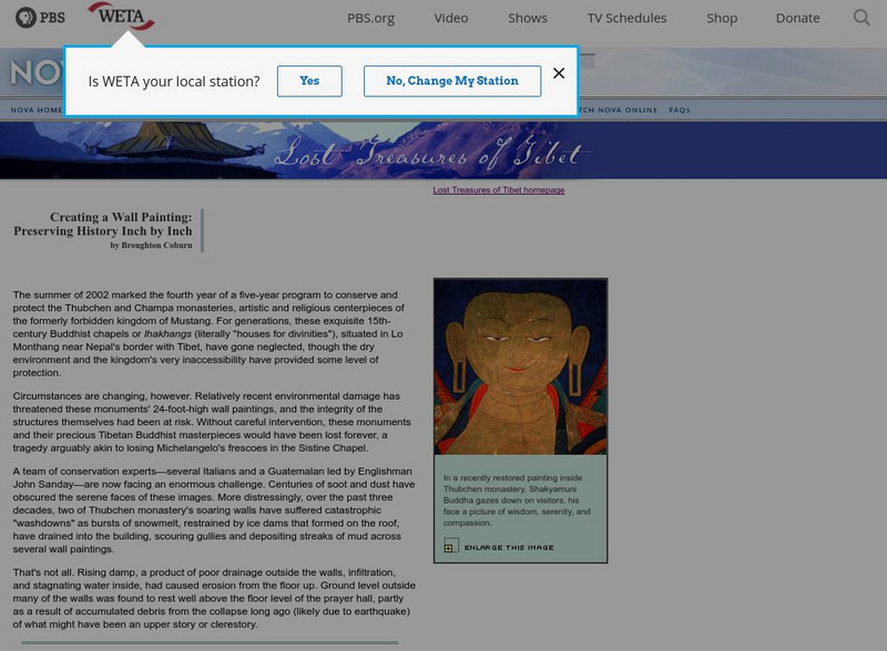 Pbs Nova: Preserving Buddhist Paintings in Tibet Article