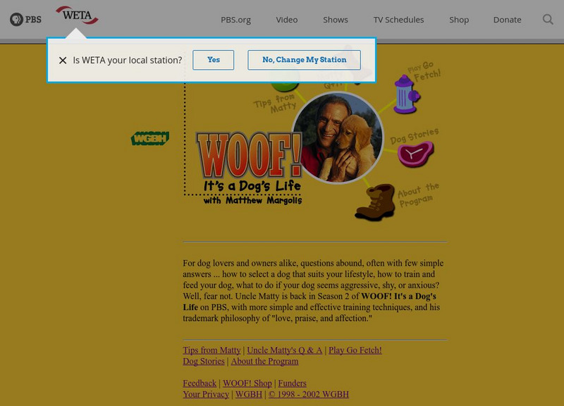 Pbs Woof!: It's a Dog's Life Unit Plan Pbs Woof!: It's a Dog's Life Unit Plan