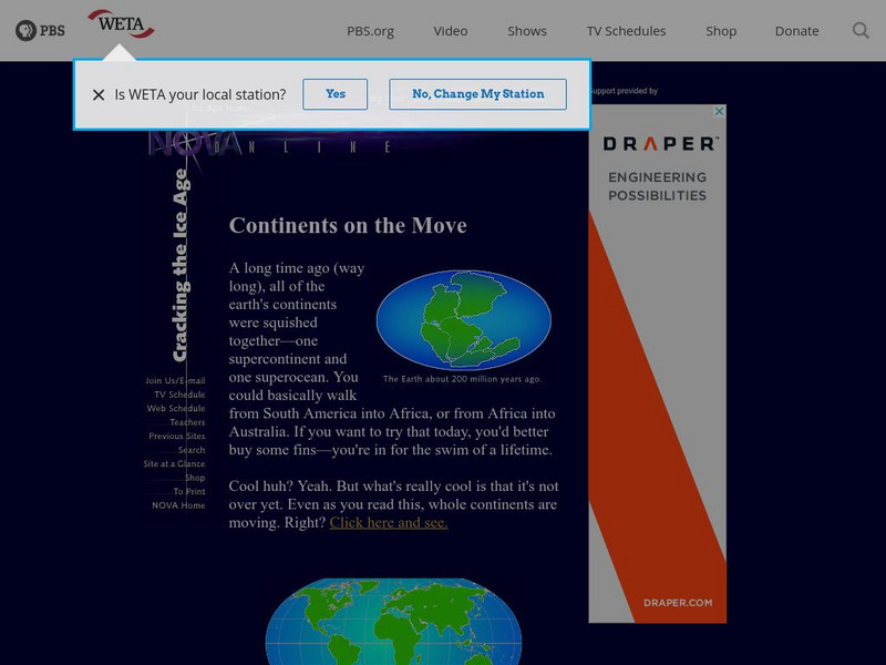 Continents on the Move Website Continents on the Move Website