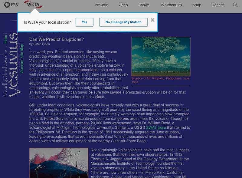 Can We Predict Eruptions? Website Can We Predict Eruptions? Website