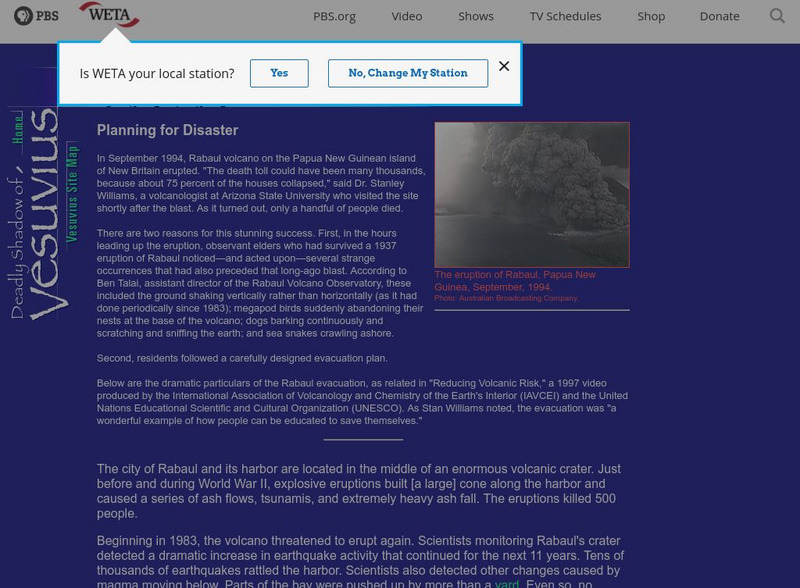 Nova: Planning for Disaster Website