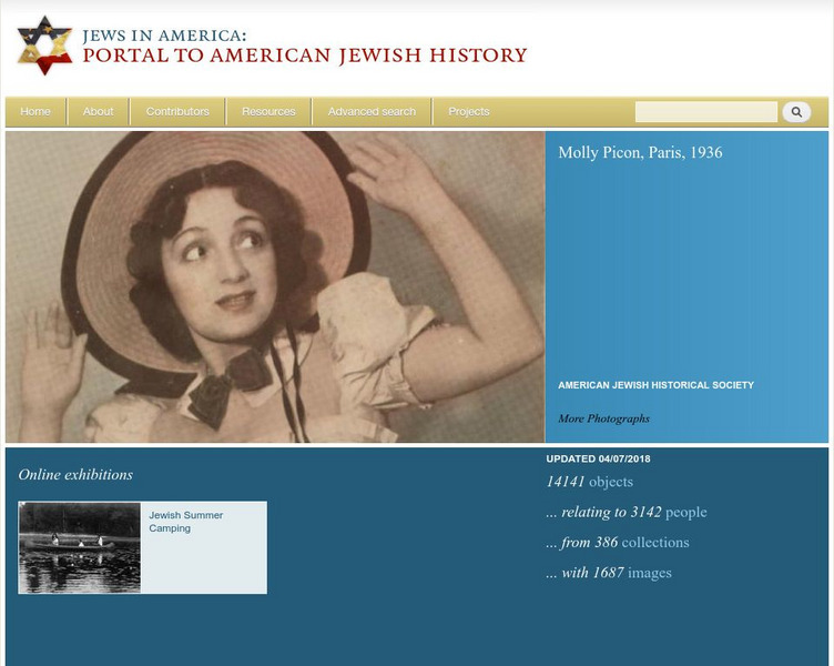 Jews in America: Portal to Jewish American History Website Jews in America: Portal to Jewish American History Website
