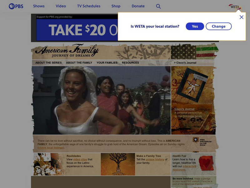Pbs: American Family Journey of Dreams Website Pbs: American Family Journey of Dreams Website