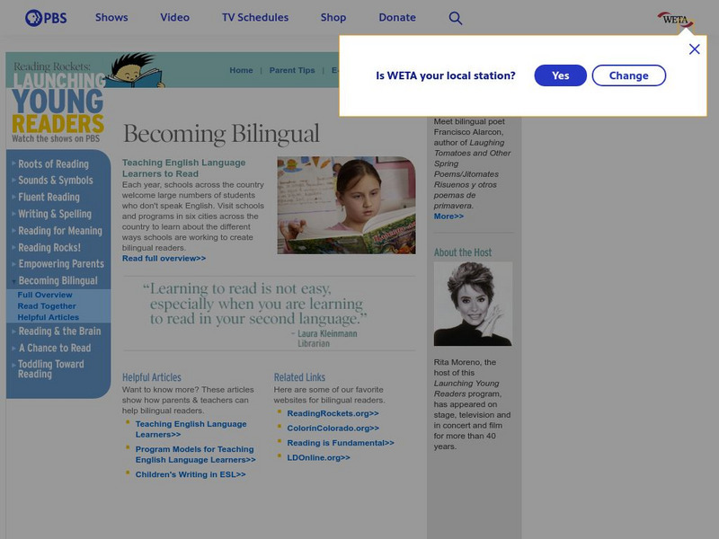 Wgbh: Becoming Bilingual Website Wgbh: Becoming Bilingual Website
