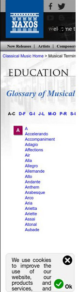 Naxos Digital Services: Classical Music Used in Films Handout