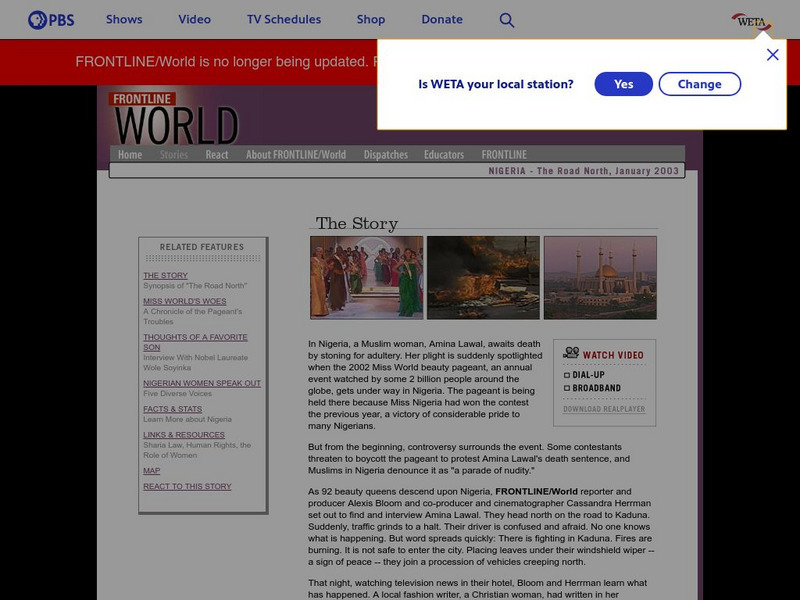 Pbs: The Road North Website Pbs: The Road North Website