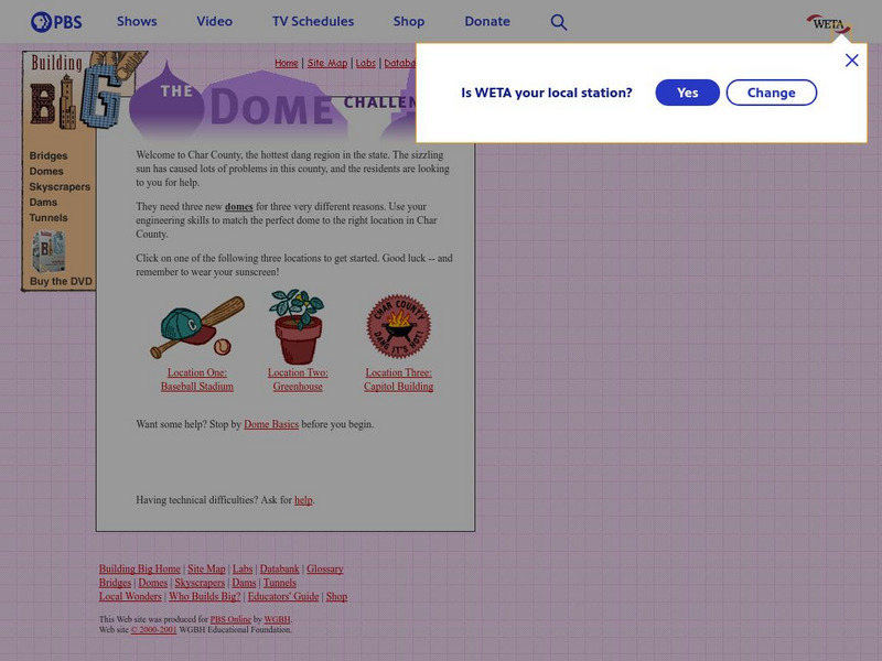 Pbs: The Dome Challenge Interactive Pbs: The Dome Challenge Interactive