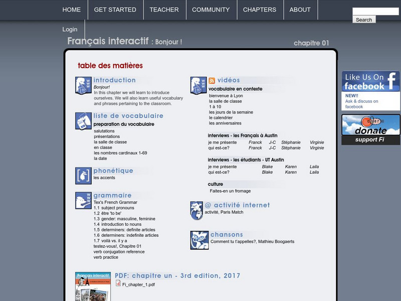 Francais Interactif Greetings, Introductions Activity Francais Interactif Greetings, Introductions Activity