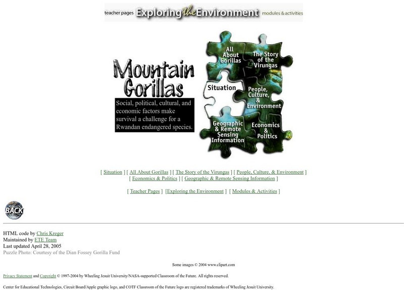 Exploring the Environment: Mountain Gorillas Handout Exploring the Environment: Mountain Gorillas Handout