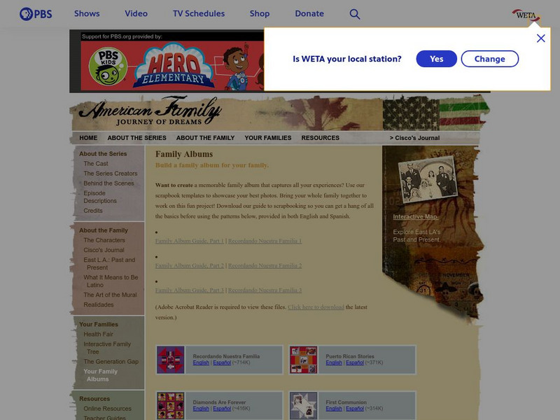 Pbs: Build a Family Album (Scrapbook) Activity Pbs: Build a Family Album (Scrapbook) Activity