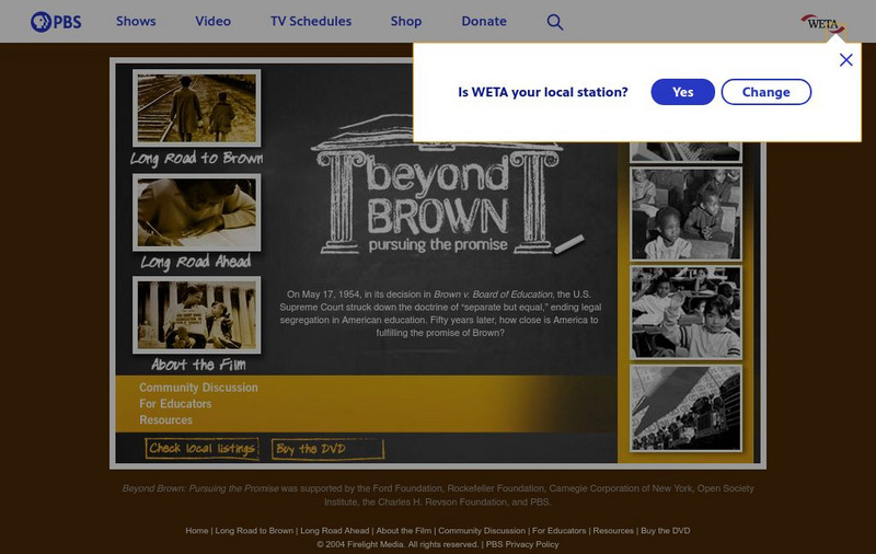 Pbs: Beyond Brown: Pursuing the Promise Website Pbs: Beyond Brown: Pursuing the Promise Website