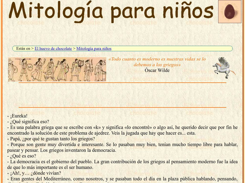 El Huevo De Chocolate: Mitologia Para Ninos Website El Huevo De Chocolate: Mitologia Para Ninos Website