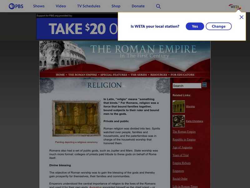 The Roman Empire: Religion Website The Roman Empire: Religion Website
