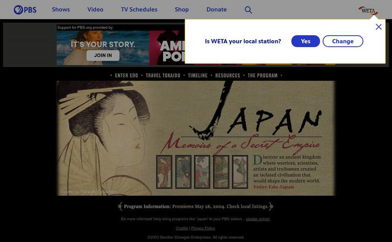 Pbs: Japan Memoirs of a Secret Empire Unit Plan Pbs: Japan Memoirs of a Secret Empire Unit Plan