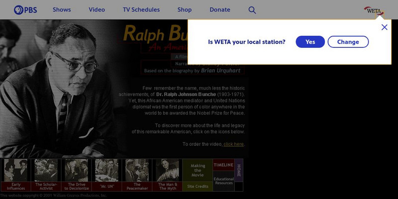 Pbs: Ralph J. Bunche: An American Odyssey Website Pbs: Ralph J. Bunche: An American Odyssey Website
