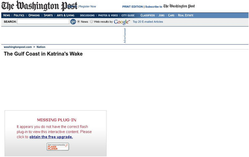 The Gulf Coast in Katrina's Wake Website The Gulf Coast in Katrina's Wake Website