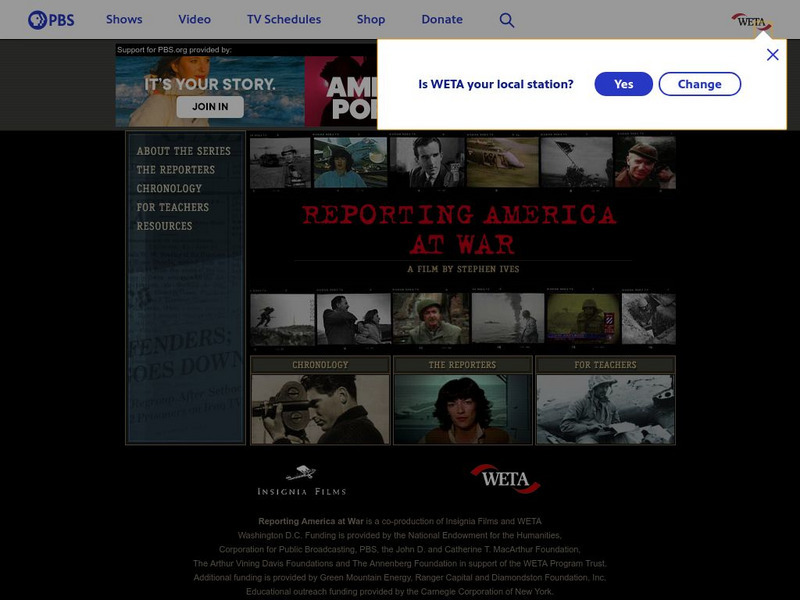 Pbs: Reporting America at War Unit Plan Pbs: Reporting America at War Unit Plan