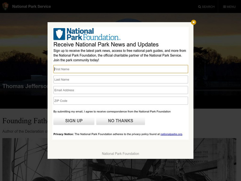 National Park Service: Jefferson Memorial Website