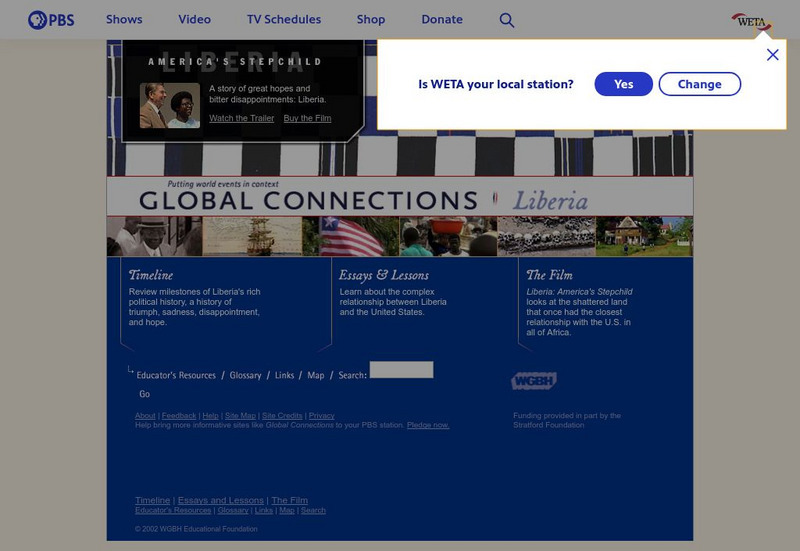 Pbs: Global Connections in Liberia Website Pbs: Global Connections in Liberia Website