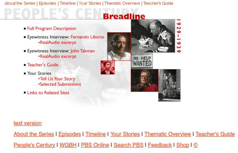 Pbs: Breadline Primary Pbs: Breadline Primary