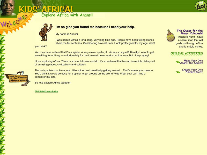 Pbs Kids: Explore Africa With Anansi! Interactive Pbs Kids: Explore Africa With Anansi! Interactive