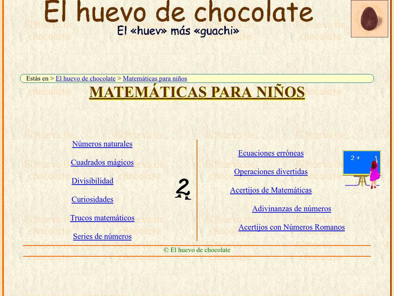 Matematicas Para Ninos: El Huevo De Chocolate (The Chocolate Egg) Activity Matematicas Para Ninos: El Huevo De Chocolate (The Chocolate Egg) Activity