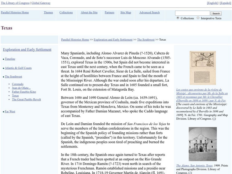 Loc: Parallel Histories: Texas Website Loc: Parallel Histories: Texas Website