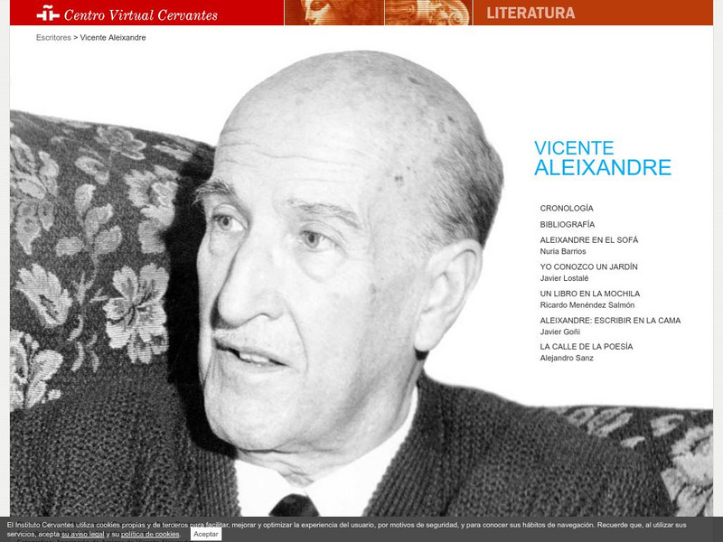 Centro Virtual Cervantes: Vicente Aleixandre Handout Centro Virtual Cervantes: Vicente Aleixandre Handout