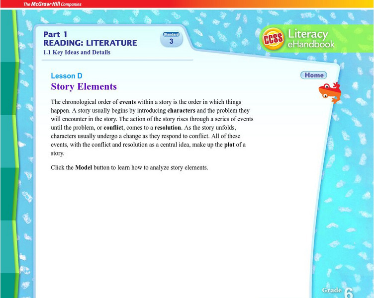 Mac Millan: Story Elements: Grade 6 Unit Plan Mac Millan: Story Elements: Grade 6 Unit Plan
