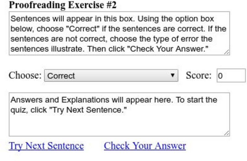 Pen and Page: Proofreading Exercise 2 Activity Pen and Page: Proofreading Exercise 2 Activity