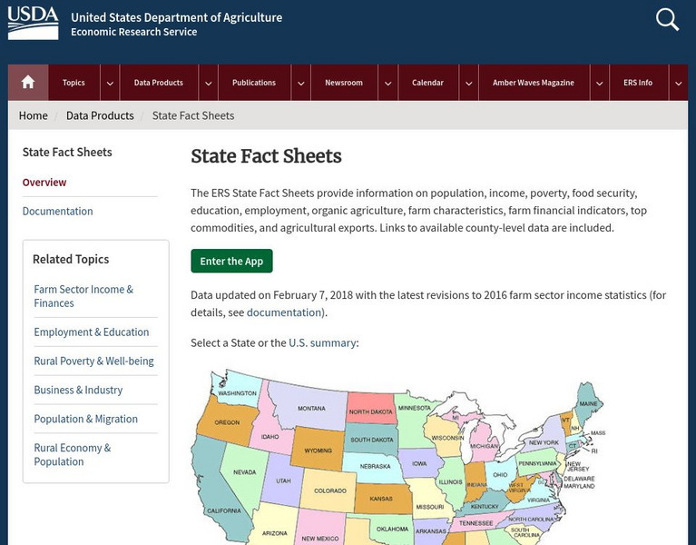 United States Department of Agriculture: State Fact Sheets Graphic United States Department of Agriculture: State Fact Sheets Graphic