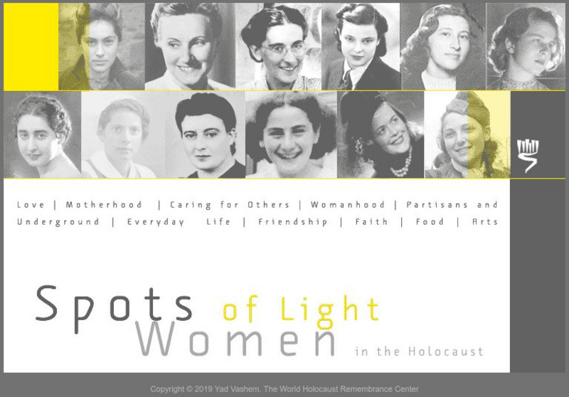 Yad Vashem: Spots of Light Women in the Holocaust Website