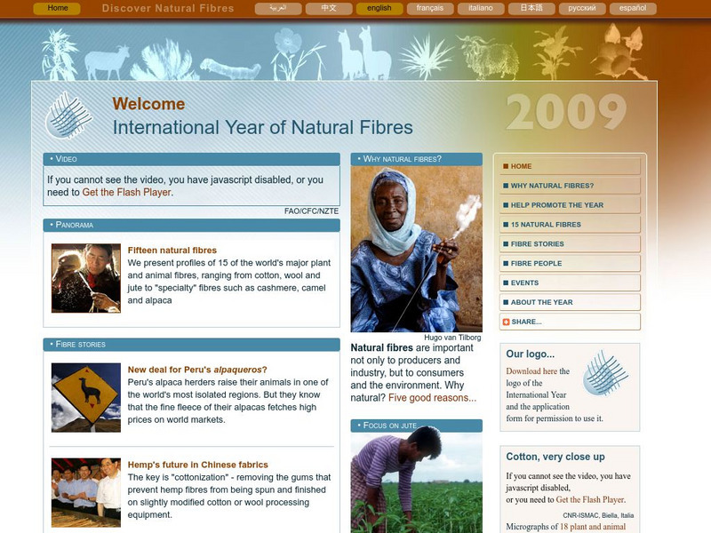 Fao: International Year of Natural Fibres 2009 Website Fao: International Year of Natural Fibres 2009 Website