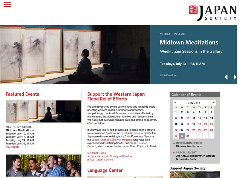 Japan Society Website Japan Society Website