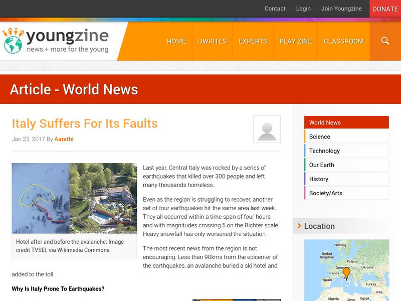 Youngzine: Italy Suffers for Its Faults Article Youngzine: Italy Suffers for Its Faults Article