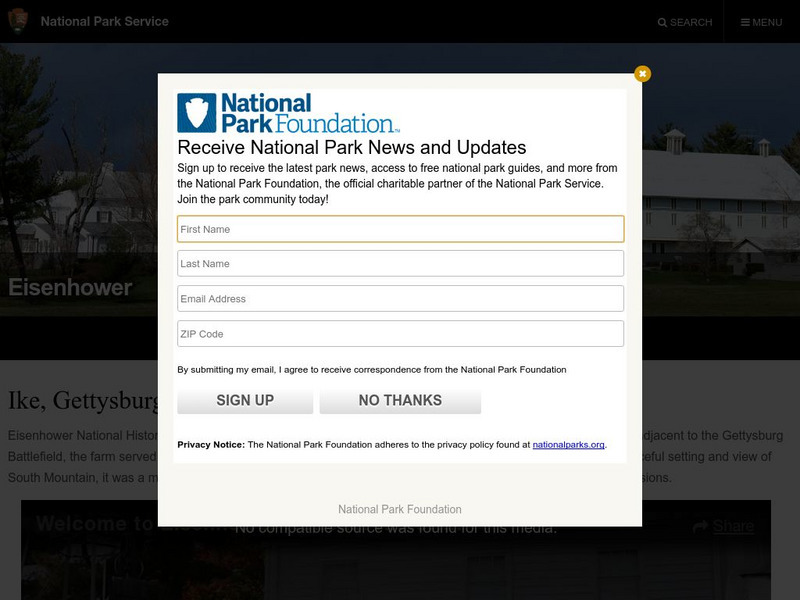 National Park Service: Eisenhower National Historical Site Website National Park Service: Eisenhower National Historical Site Website