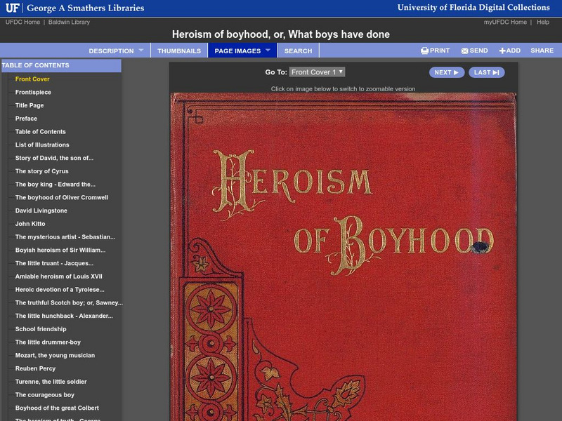 Baldwin Library: Heroism of Boyhood, Or, What Boys Have Done by Samuel Goodrich Primary Baldwin Library: Heroism of Boyhood, Or, What Boys Have Done by Samuel Goodrich Primary