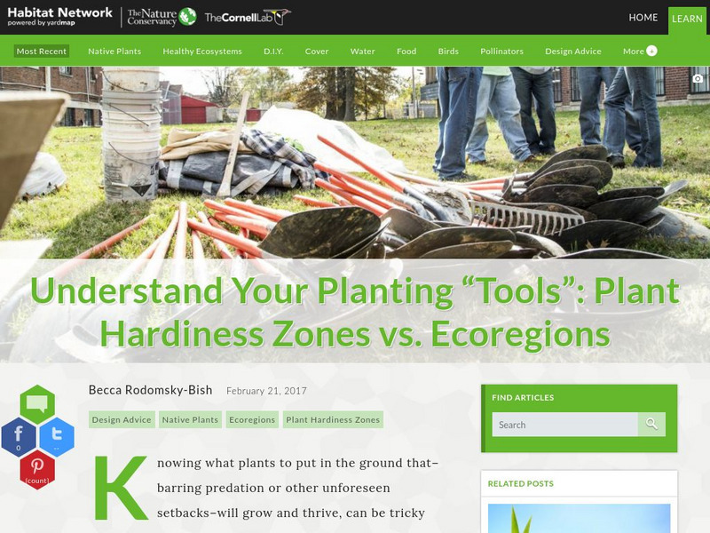 Habitat Network: Understand Planting Tools: Plant Hardiness Zones vs. Ecoregions Article Habitat Network: Understand Planting Tools: Plant Hardiness Zones vs. Ecoregions Article