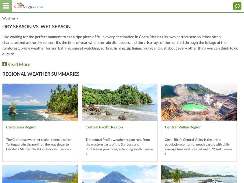Costa Rica: The Climate Website Costa Rica: The Climate Website