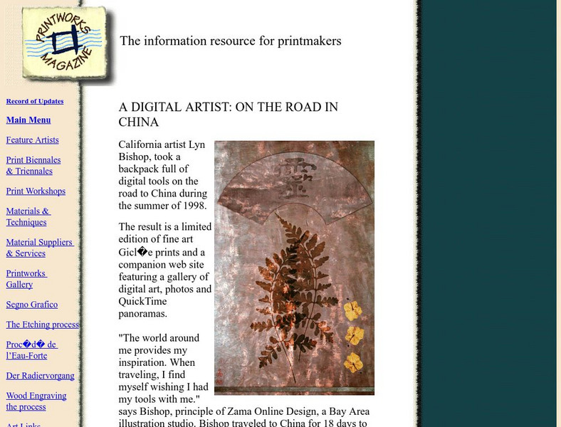A Digital Artist: On the Road in China Website A Digital Artist: On the Road in China Website