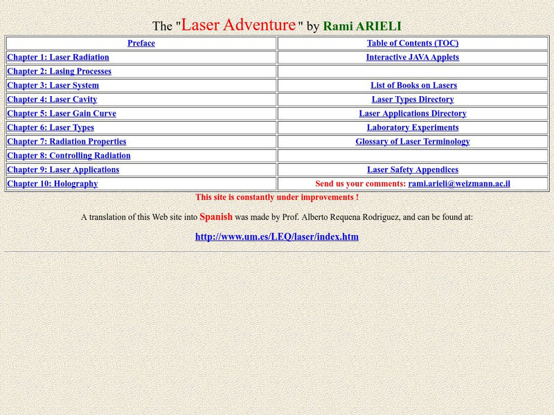The Laser Adventure eBook The Laser Adventure eBook