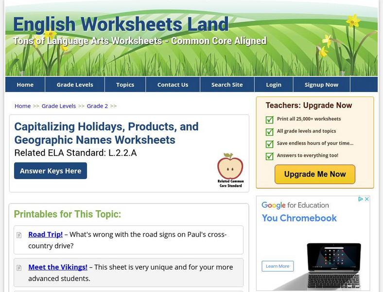 English Worksheets Land: Cap. Holidays, Products, Geographic Names Worksheets Unknown Type English Worksheets Land: Cap. Holidays, Products, Geographic Names Worksheets Unknown Type