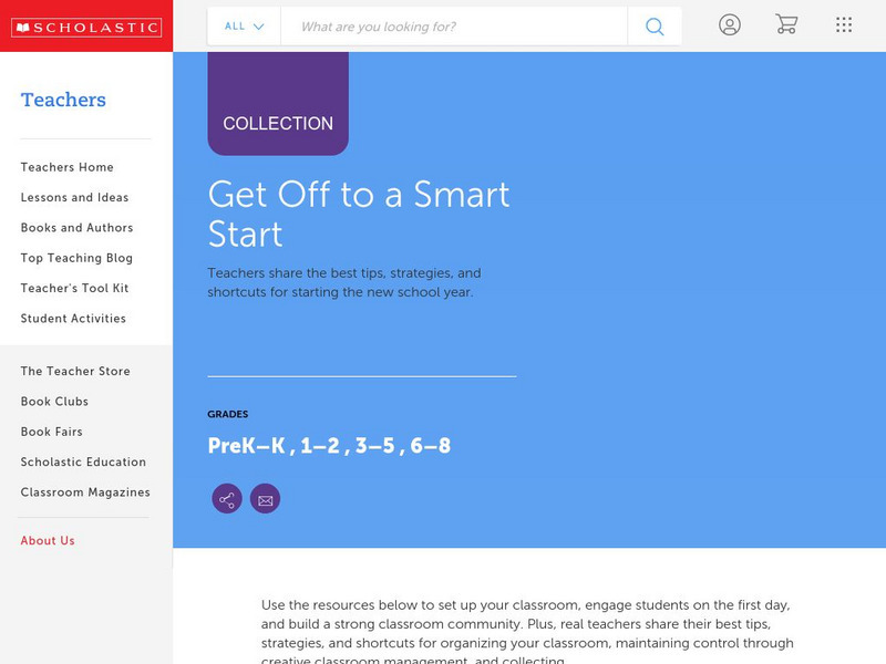 Scholastic: Get Off to a Smart Start Professional Doc Scholastic: Get Off to a Smart Start Professional Doc