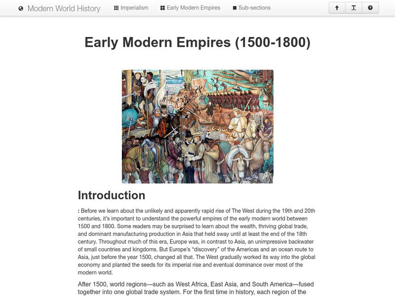 Modern World History: Early Modern Empires (1500 1800) Website Modern World History: Early Modern Empires (1500 1800) Website