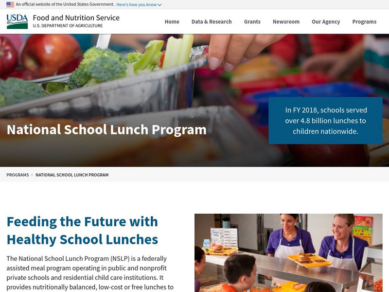 Fns: National School Lunch Program Website Fns: National School Lunch Program Website