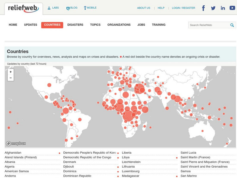 Relief Web: Countries Graphic Relief Web: Countries Graphic