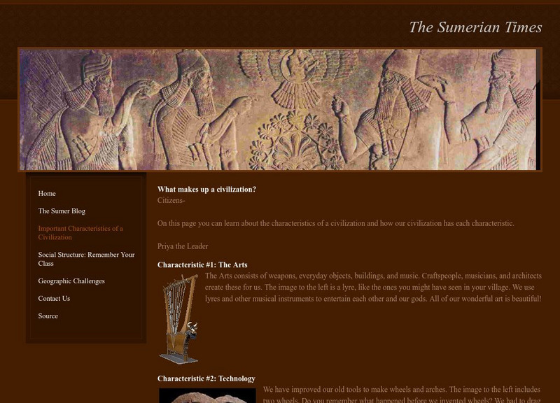 Weebly: Important Characteristics of a Civilization Unknown Type Weebly: Important Characteristics of a Civilization Unknown Type