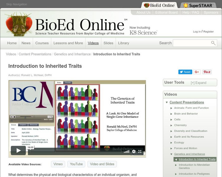 Bio Ed Online: Introduction to Inherited Traits Instructional Video Bio Ed Online: Introduction to Inherited Traits Instructional Video