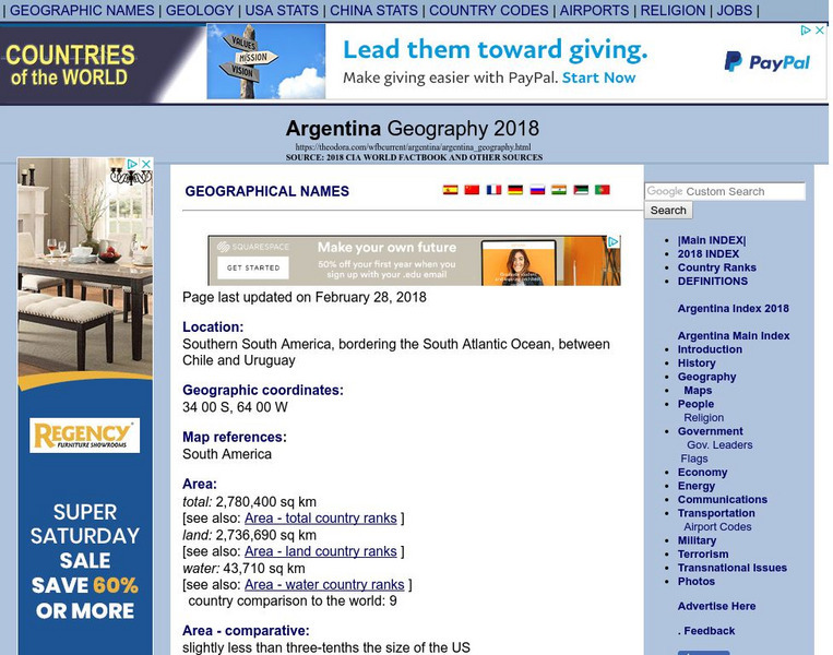 Argentina: Geography 2008 Activity Argentina: Geography 2008 Activity